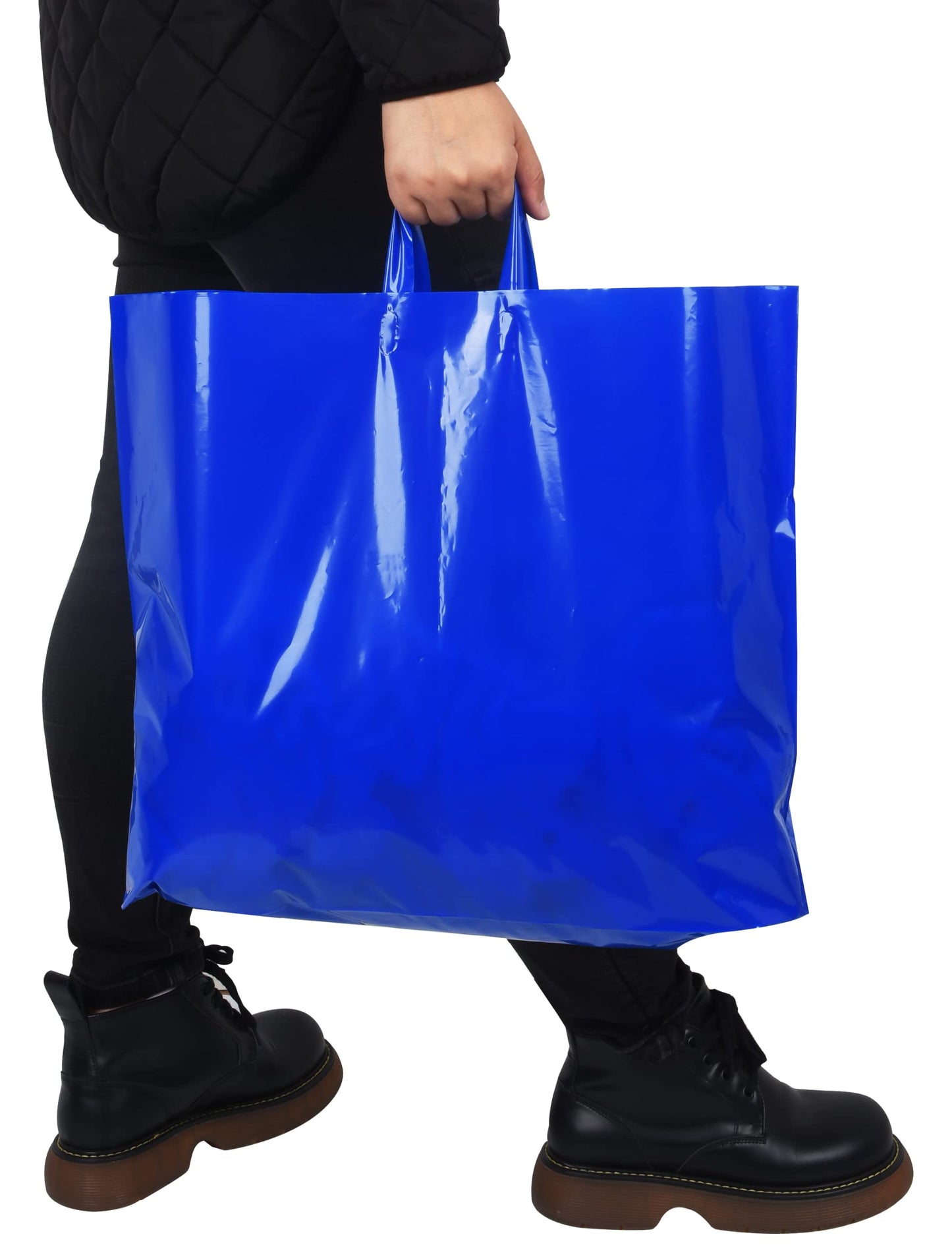 Large Retail Bags – Extra Thick 3 Mil Plastic Shopping Bags for Small Business