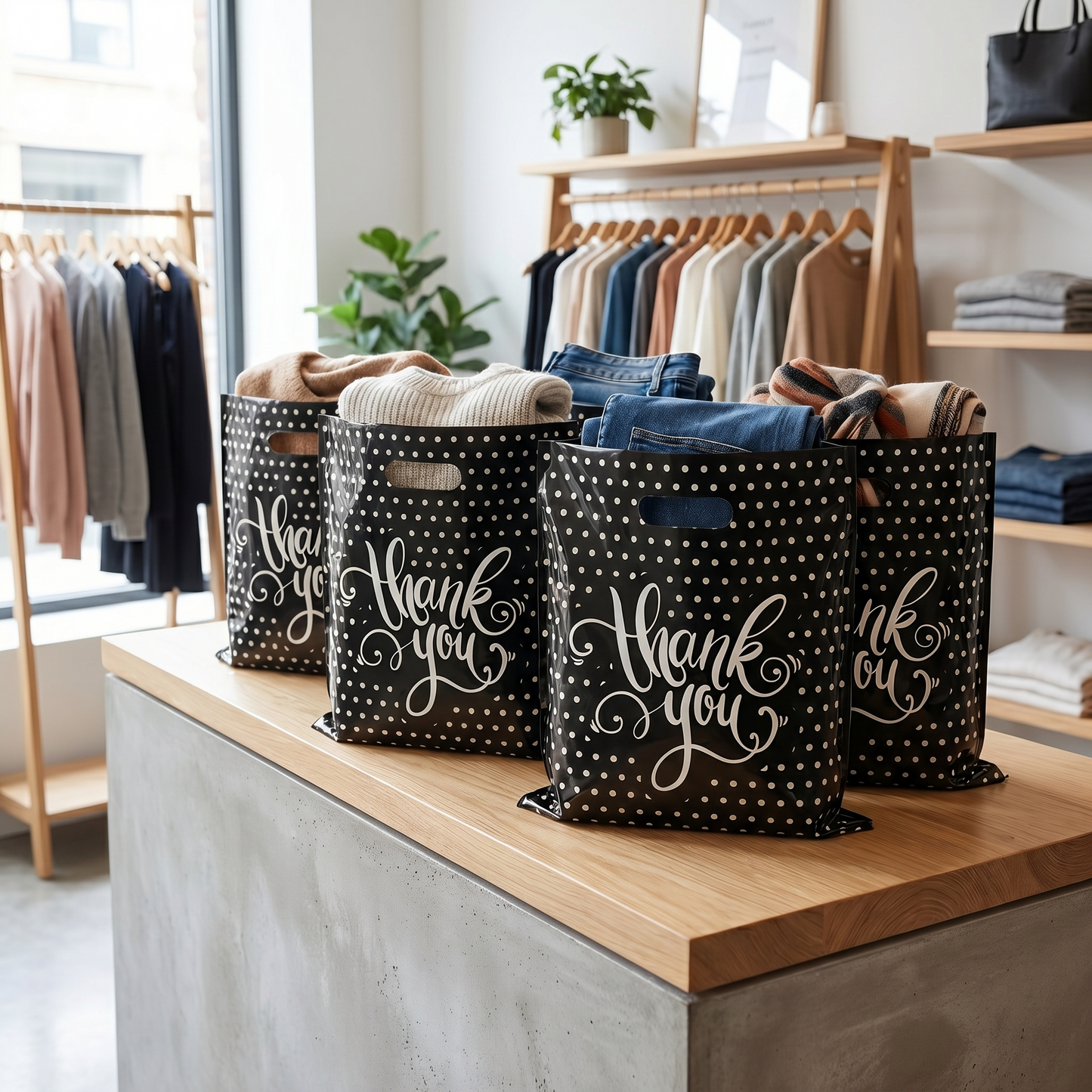 Large Thank You Bags – Polka Dot Presentation for Every Occasion
