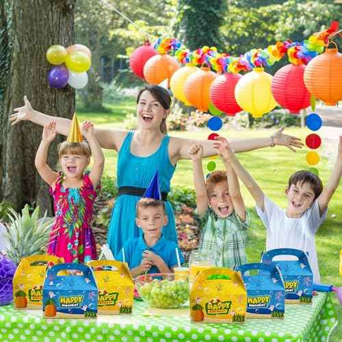 Camtoms 16pcs Party Favor Boxes, Birthday Party Bags, Goodie Bags, Candy Bags, Birthday Supplies, Small Gift Boxes