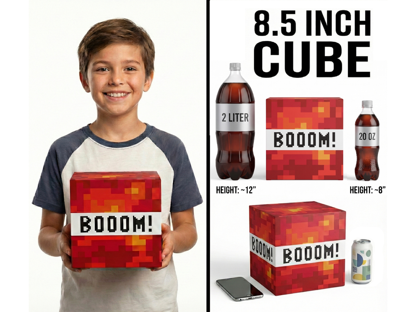 Pixel Party Favor Boxes - Fun and Functional Set of 10