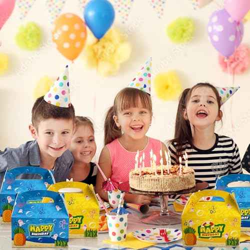Camtoms 16pcs Party Favor Boxes, Birthday Party Bags, Goodie Bags, Candy Bags, Birthday Supplies, Small Gift Boxes