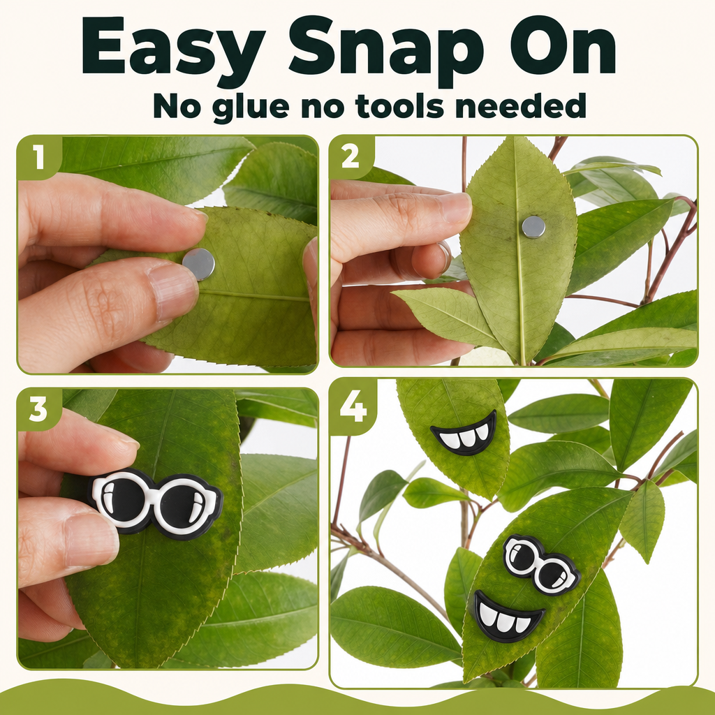 Plant Magnets: Adorable Expressions for Your Potted Plants