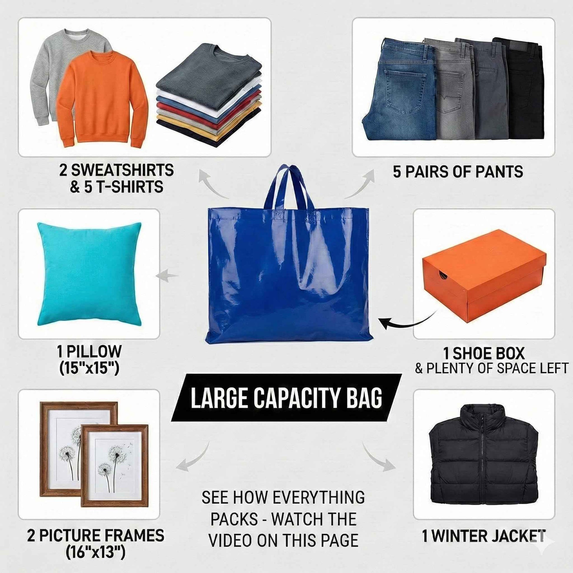 Camtoms Large Thank You Bags with Handles, Large Retail Bags for Merchandise, Boutique, Shopping