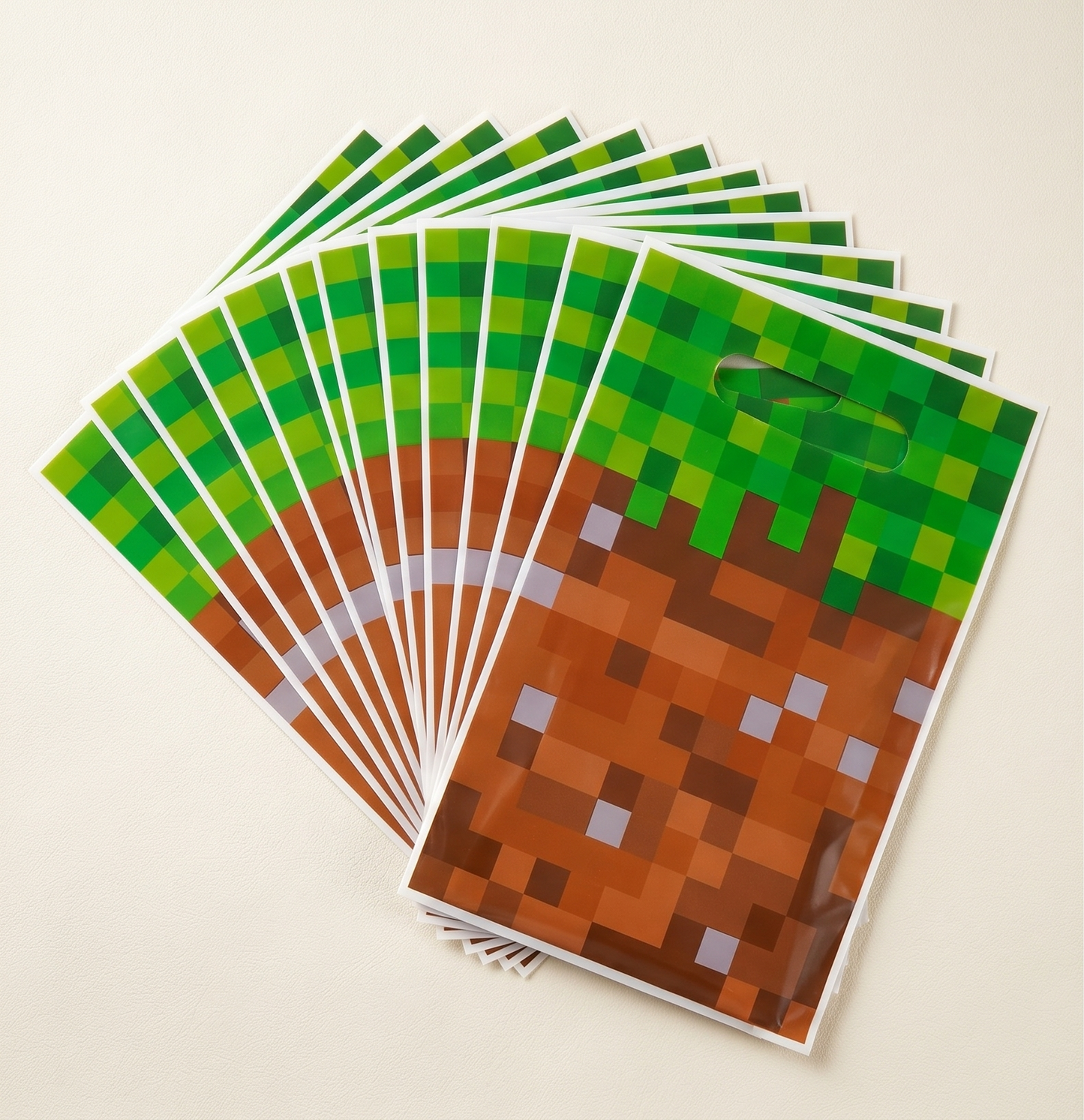 Pixel Party Favor Bags - Small Gamer Gift Bags (60 pcs)