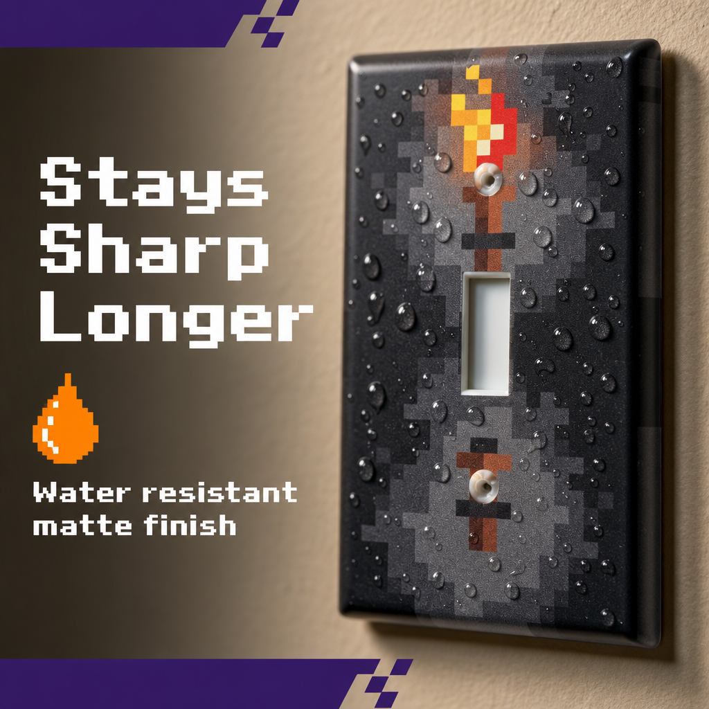 Light Switch Cover Plate for Gamers - Camtoms Unique Design
