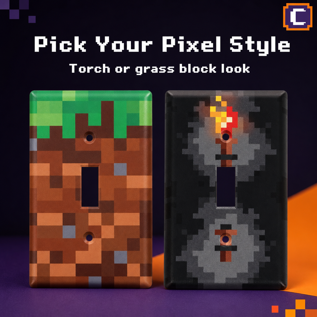 Light Switch Cover Plate for Gamers - Camtoms Unique Design