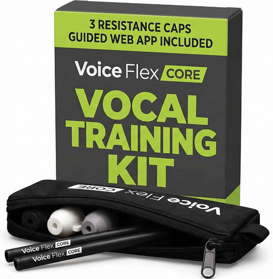 Vocal Trainer for Singing - Voice Flex CORE, 3-Level SOVT Straw Set
