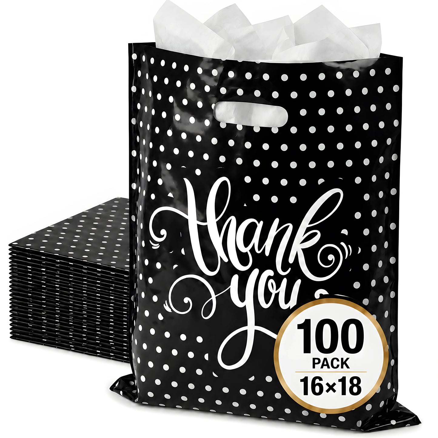 Large Thank You Bags – Polka Dot Presentation for Every Occasion