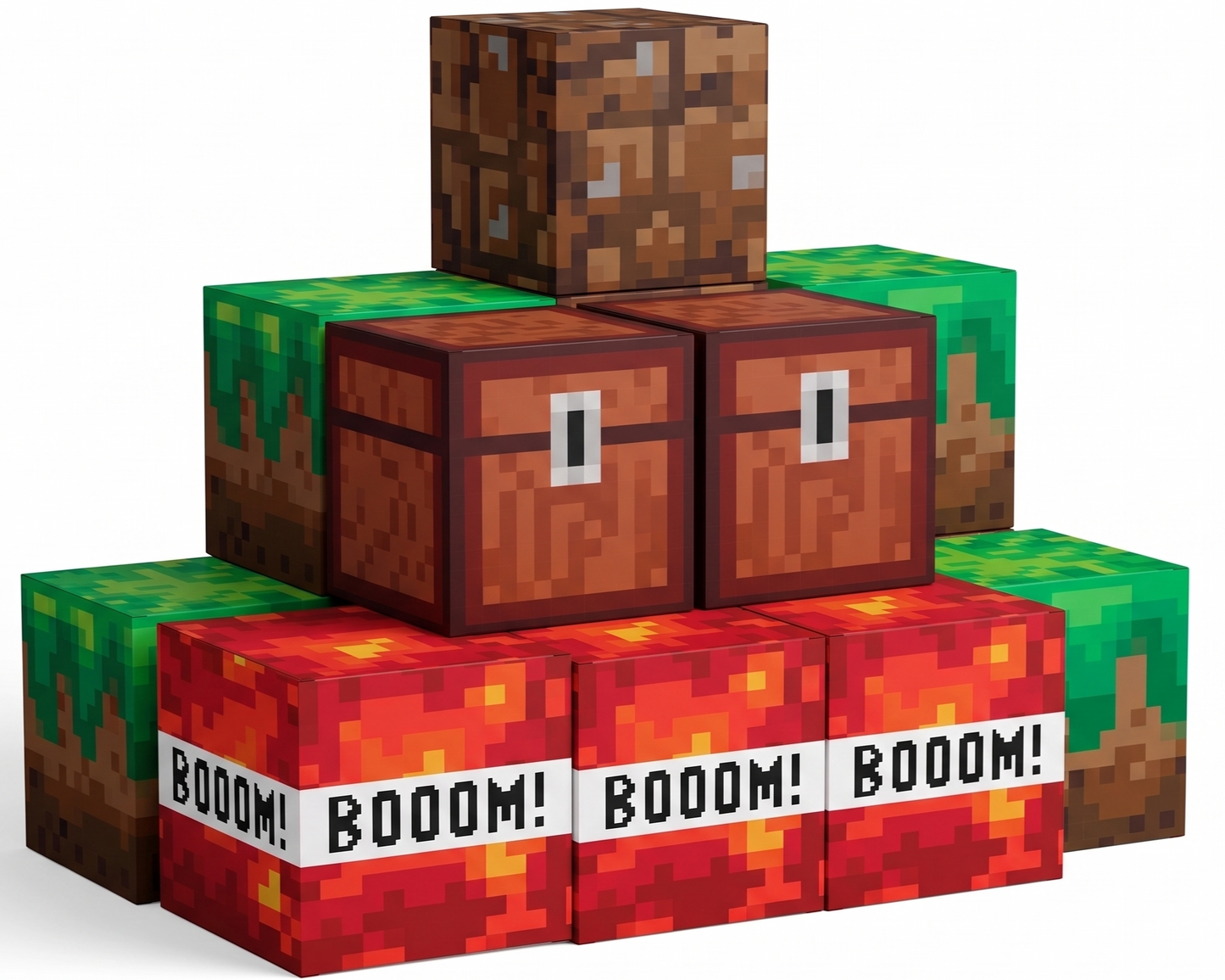 Pixel Party Favor Boxes - Fun and Functional Set of 10