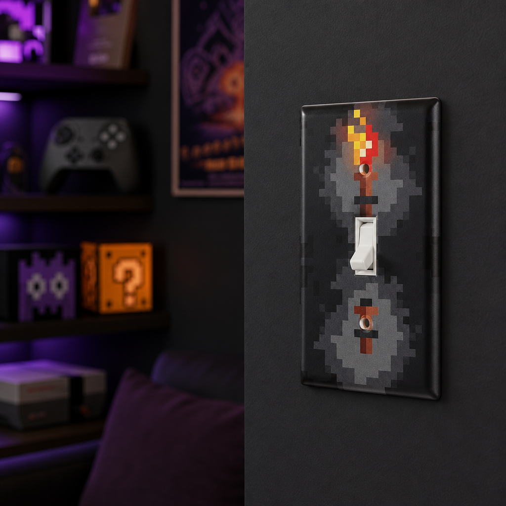Light Switch Cover Plate for Gamers - Camtoms Unique Design