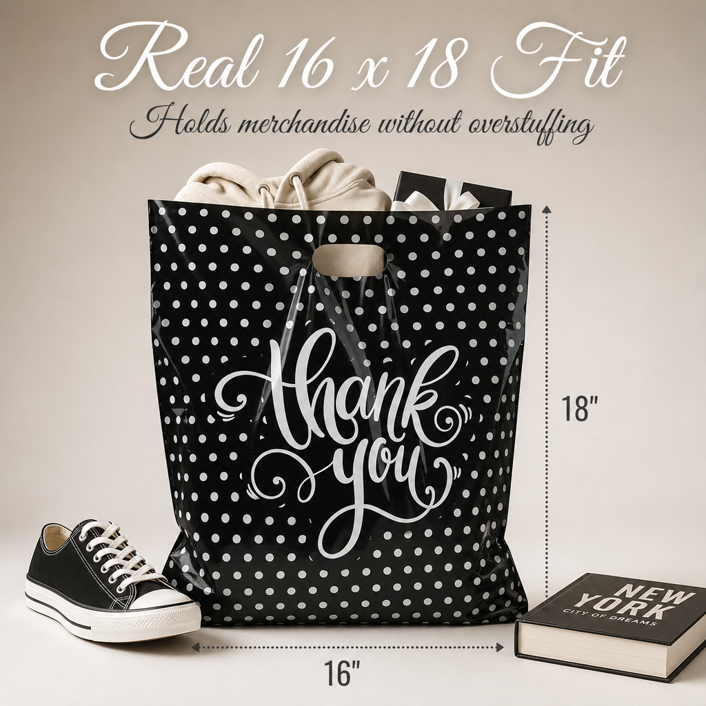 Large Thank You Bags – Polka Dot Presentation for Every Occasion