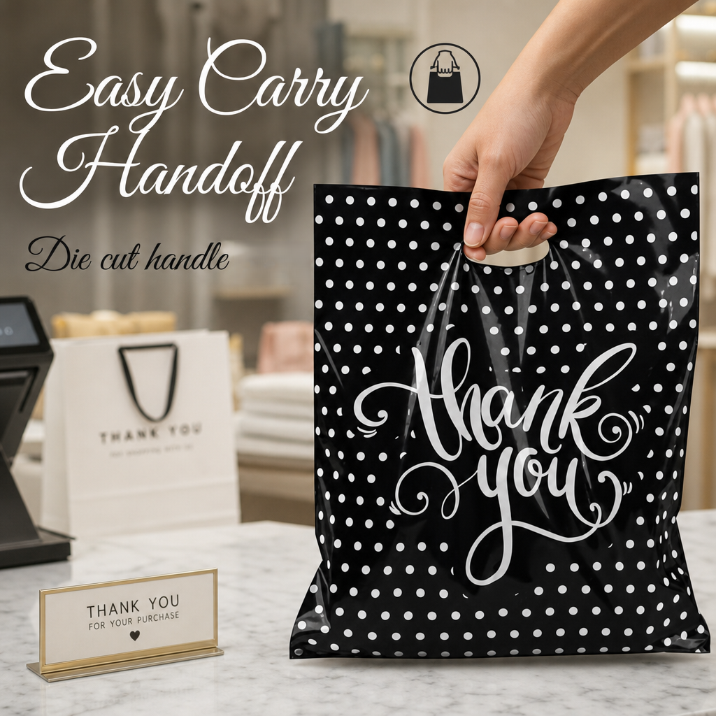 Large Thank You Bags – Polka Dot Presentation for Every Occasion