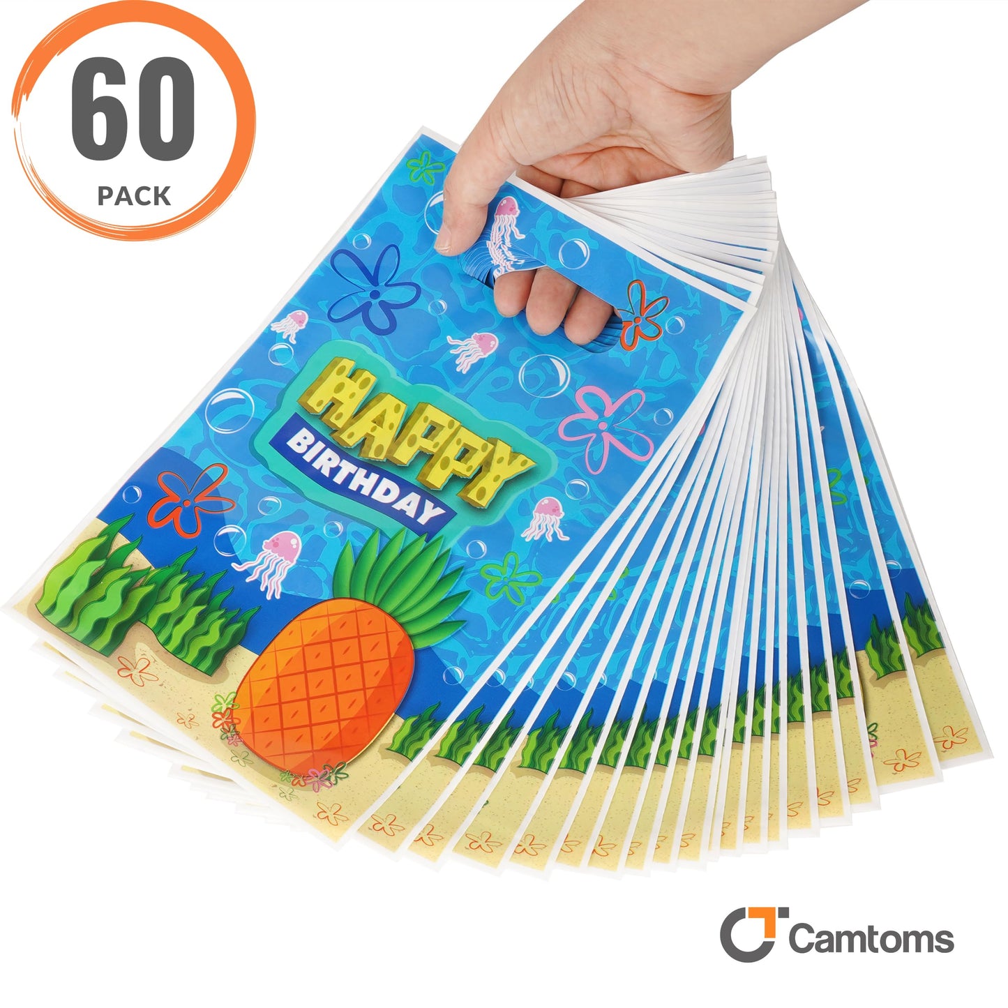 Birthday Party Bags - 60 pcs Fun & Vibrant Favor Bags