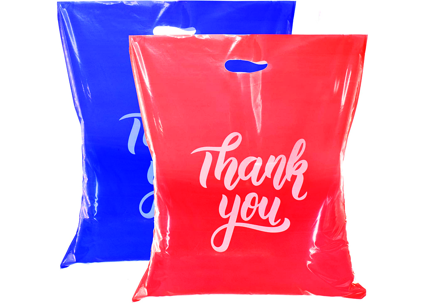 Large Thank You Bags - Premium 16x18 Pink Blue Boutique Bags
